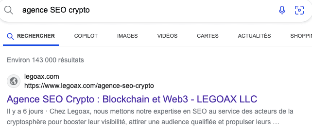requête bing agence seo crypto