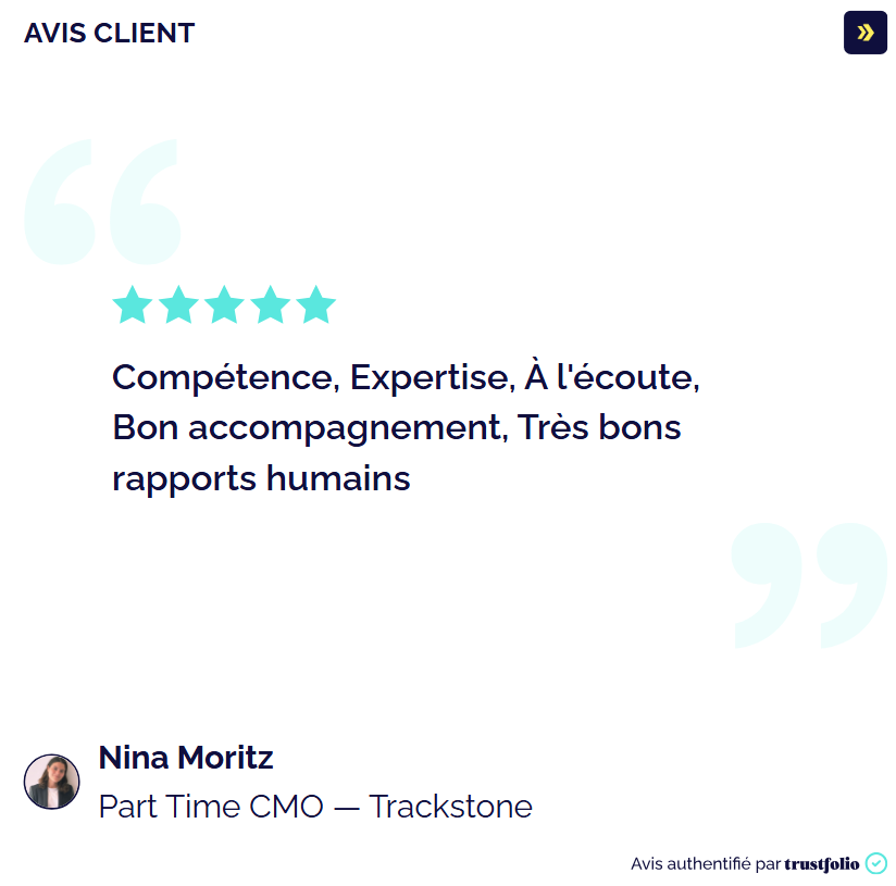 Témoignage client Trackstone